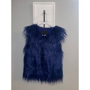 BCBGMAXAZRIA Bonni  Orient Blue vest size XS new with tags
